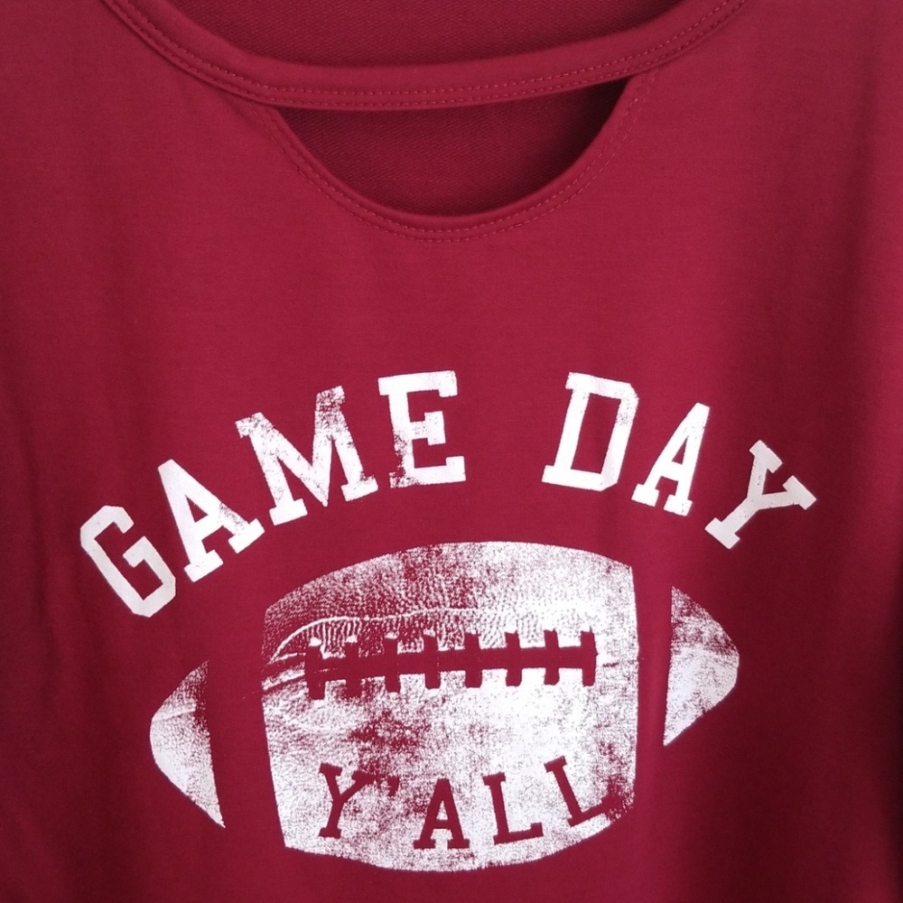 Game Day Y'all | Burgundy - Picture 4 of 6